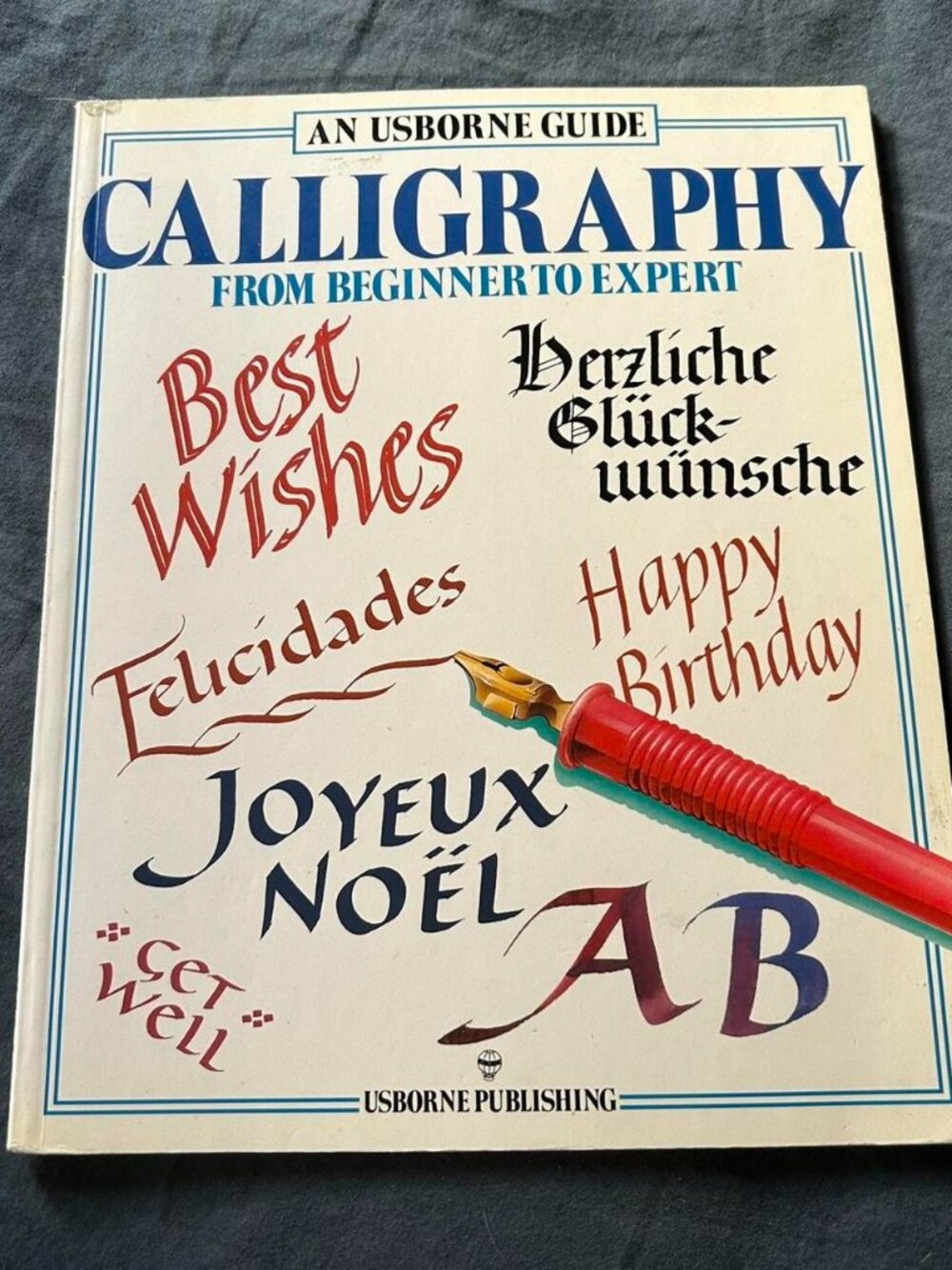 Vintage Paperback Calligraphy From Beginner to Expert Guidebook
